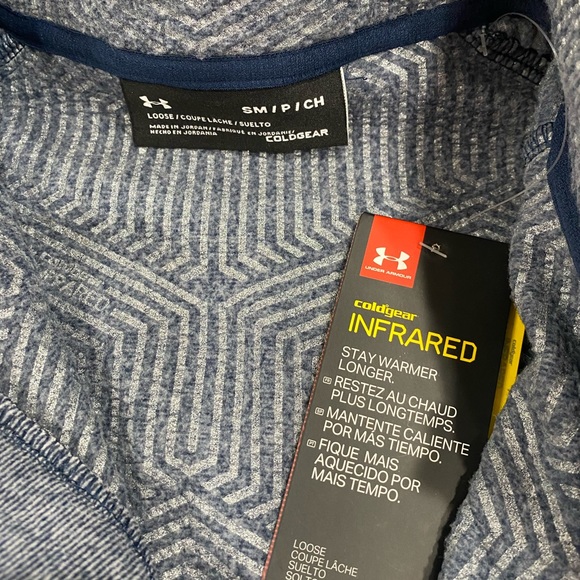 New! Under Armour Men's Cold Gear Infared 1/4 Zip Sweatshirt Small - Picture 5 of 5